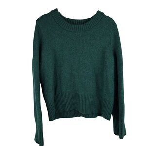 H‎ by Halston 100% Extra Fine Merino Wool Crew Neck L Sweater Pullover